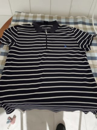 Polo Ralph Lauren Rayas Azul y Blanco