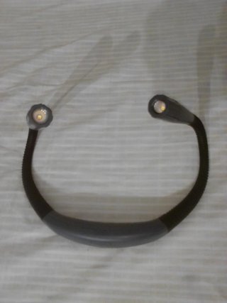 Linterna Doble Flexible Recargable Gris
