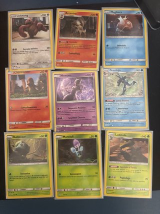 Lote Cartas Pokémon Italiano