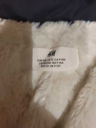 Chaqueta H&M forrada talla 9-10