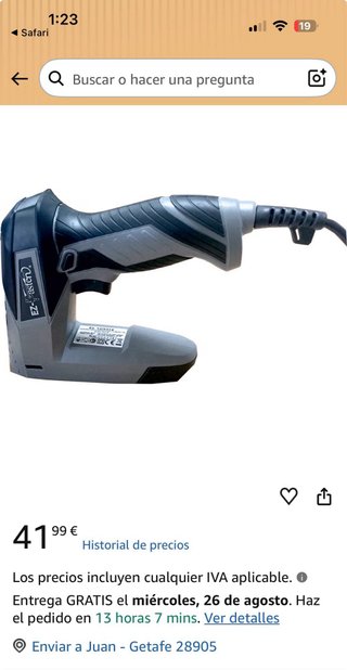 Grapadora Eléctrica Portátil EZ-Fasten