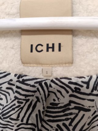 Abrigo ICHI Lana Beige Talla S