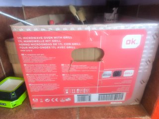Microondas 17L con Grill OK. OMW 2212 B