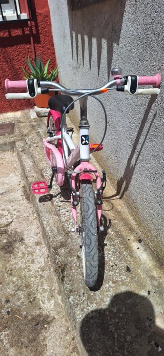 Bicicleta Infantil Btwin Rosa y Blanca
