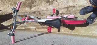 Bicicleta Infantil Btwin Rosa y Blanca