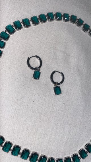 Conjunto Joyas Ralph Lauren Plata y Turquesa