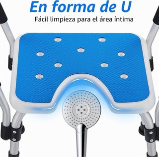 NUEVO! Taburete Ducha Mayores con Reposabrazos