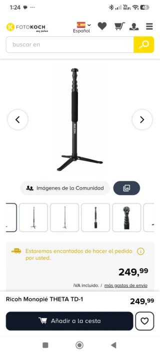 Monopie Ricoh con funda