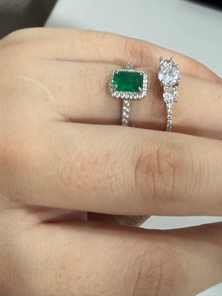 Set Anillos Plata 925 Nuevos) talla 7/17