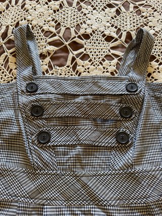 Vestido Lolita cuadros gris