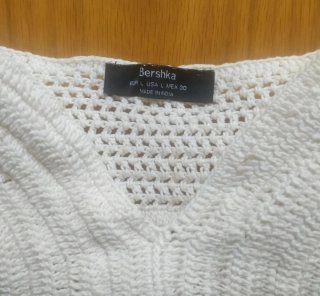 Top Crochet Bershka Talla L