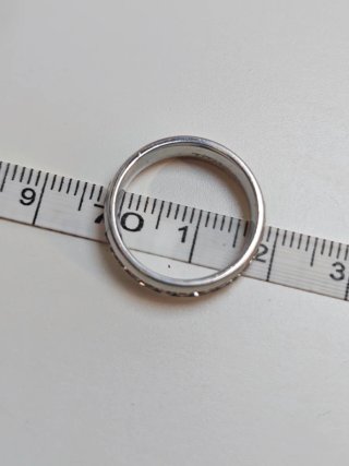 Anillo Titanio con Circonitas Talla Pequeña