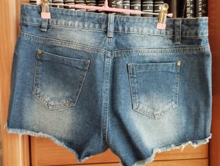 Shorts vaqueros mujer T-40 con bordado