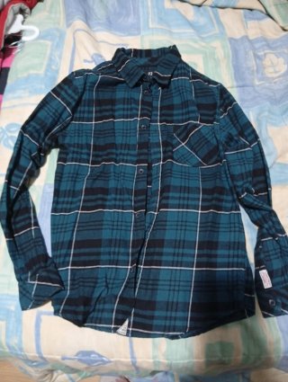 Camisa de cuadros calentita 10 años
