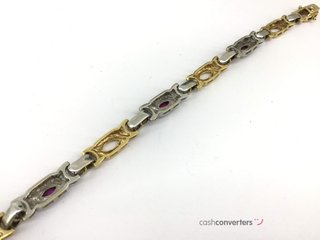 pulsera oro 18k con piedra