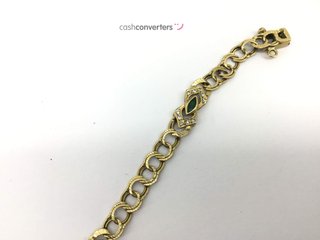 pulsera oro 18k con piedra