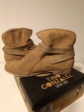 Botines Tino Gonzalez Camel Talla 41