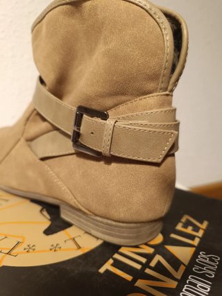 Botines Tino Gonzalez Camel Talla 41