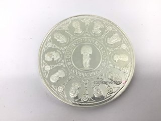 moneda plata 925mm