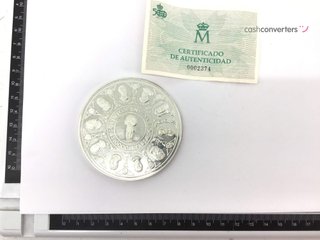 moneda plata 925mm