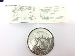 moneda plata 925mm
