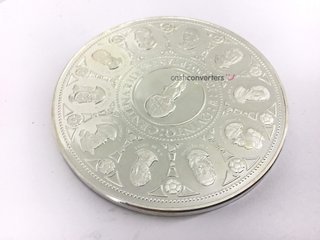 moneda plata 925mm