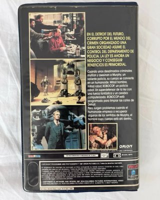 RoboCop VHS primera edición de videoclub