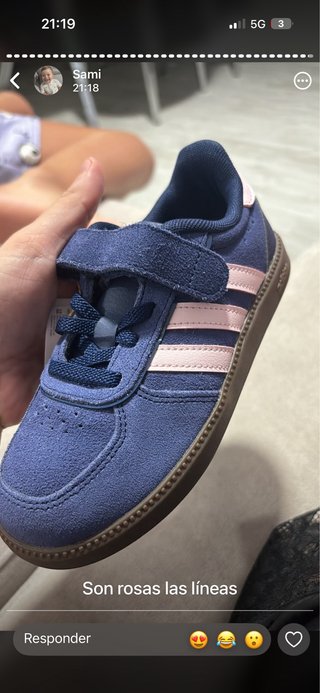 Zapatillas Adidas niño/niña azul y rosa talla 29
