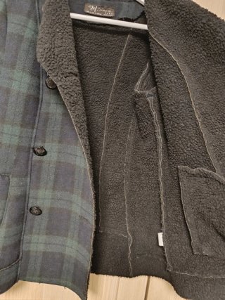 Abrigo cuadros Zara Talla S