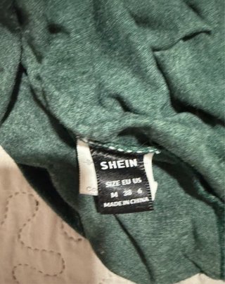 Camiseta Shein Talla S Verde