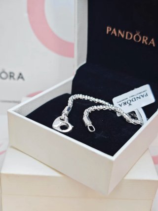 Pulsera Pandora 18 centímetros Corazón Plata Ale