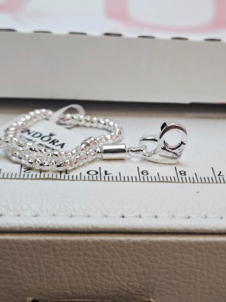 Pulsera Pandora 18 centímetros Corazón Plata Ale
