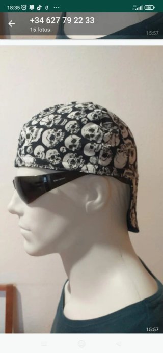 Gorras para soldadores y montadores 100% algodón