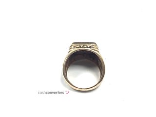 sello oro 14k con piedra