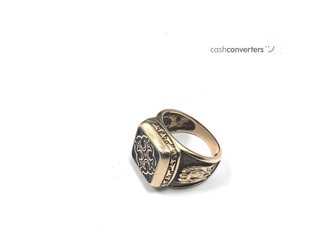 sello oro 14k con piedra