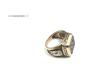 sello oro 14k con piedra