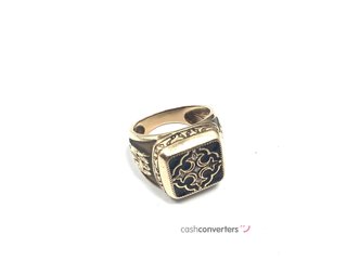 sello oro 14k con piedra