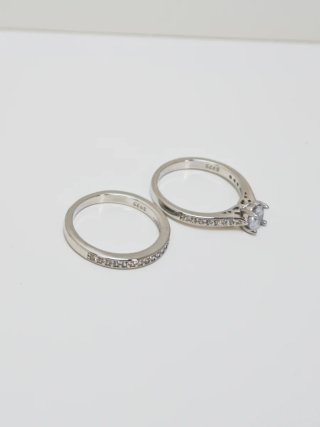 Anillos de Plata S925 con Circonitas