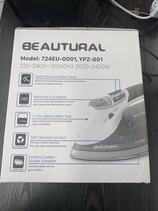 Plancha de Vapor Profesional Beautural 2400W