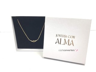 collar oro 9k con piedra 24cm