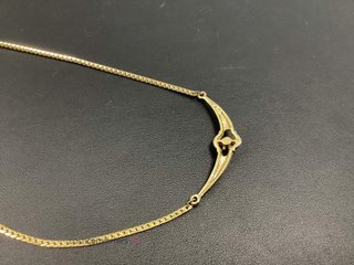 collar oro 9k con piedra 24cm