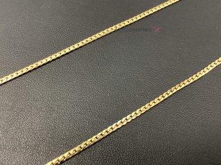 collar oro 9k con piedra 24cm