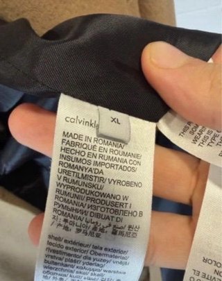 Abrigo Calvin Klein Beige Premium