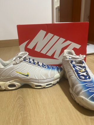 Nike Tn Azul y Blanco