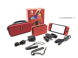 nintendo switch oled mario red edition