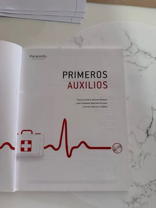 Libro Primeros Auxilios Paraninfo 2ª Edición