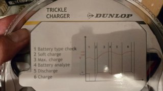 Cargador Batería Dunlop 1A 6-12V