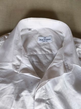 Camisa Juan Turrau Blanca Vestir Puño Gemelos