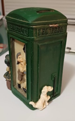 Hucha Vintage Cerámica Teléfono Londres
