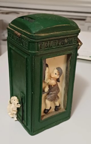 Hucha Vintage Cerámica Teléfono Londres